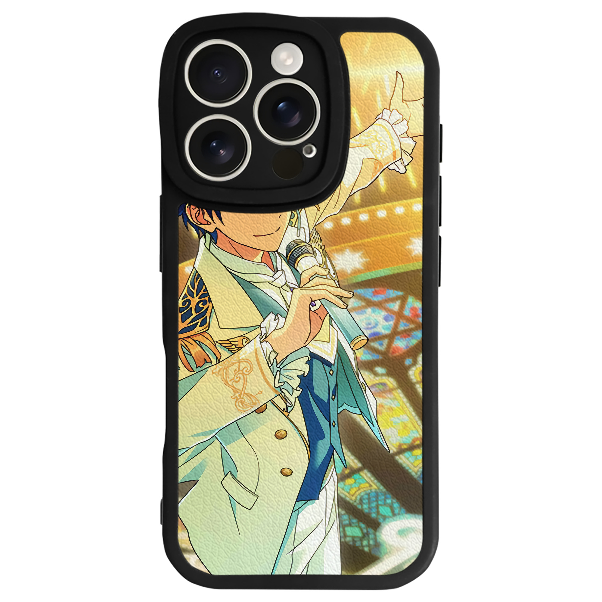 （画像用） あんさんぶるスターズ! Ensemble Stars 【iPhone 16シリーズ対応】シリコンスマホケース（レザー調） 材質：シリコン
